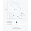 APPASO 2 Hole Kitchen Faucet, 3 Modes Matte Black Kitchen