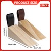 2 Pcs Wooden Door Stop – Non-Slip Door Wedge with