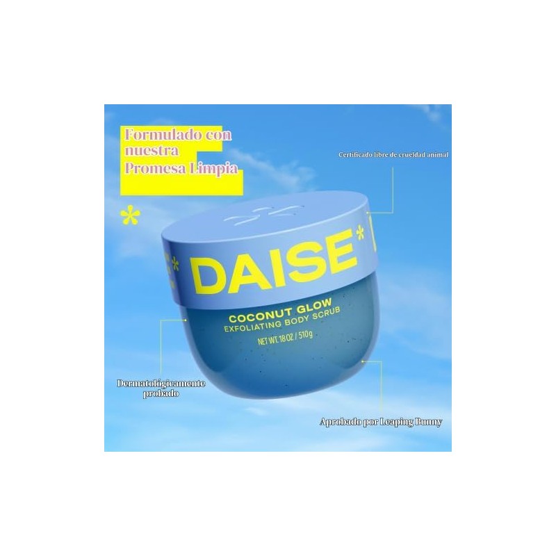 Daise Exfoliante Corporal Resplandor de Coco 510g
