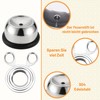 Set of 2 Stainless Steel Egg Openers, 1 Egg Topper
