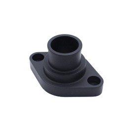Carcasa para termostato de cuello de agua con pernos de junta, estilo recto, pulido, compatible con SBC BBC 318 340 383 440 negro
