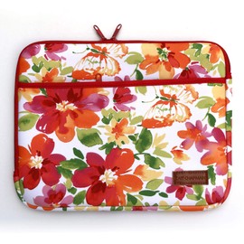 CAIT CHAPMAN HOME COLLECTION Spring Garden Printed Neoprene Laptop Sleeve