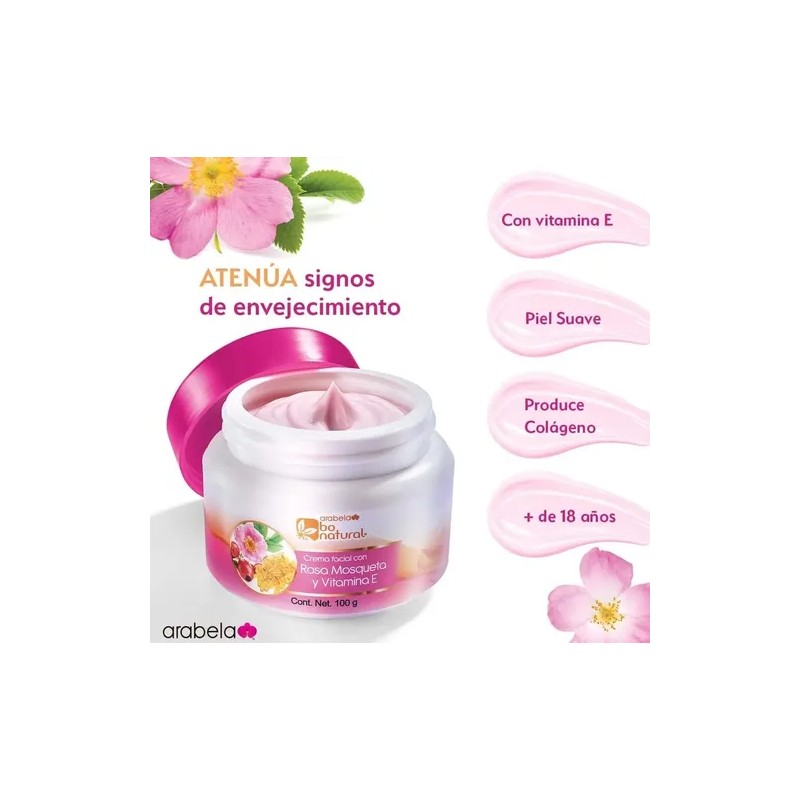 Crema Facial Rosa Mosqueta Vitamina E Manchas Anti Edad Pak