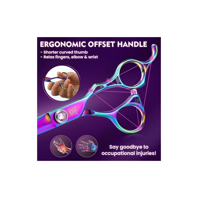 Hairdressing Scissors Set 6 Inch Hair Thinning Scissors