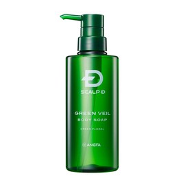 ANFA Scalp D Green Veil Body Soap, 13.5 fl oz (400 ml), Green Floral [Drying/Moisturizing] Itchy Skin