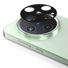 QJONSIU for vivo X200 Pro Mini Lens Protector, [2 Pack] Aluminum Alloy Metal Camera Lens Protection, [Anti-Scratch] Compatible with vivo X200 Pro Mini-Black