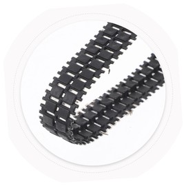 Kisangel 4Pcs Rubber Tank Tracks for Crawler Non Slip Design for DIY Tank Models Stable and Reliable Performance for Creative Projects and Learning Activities