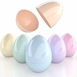 The Dreidel Company Massive Pastel Fillable Easter Eggs Colorful Bright Plastic Easter Eggs, Perfect For Easter Egg Hunt, Surprise Egg, Easter Hunt, 8" Giant Fillable Eggs (4-Pack)