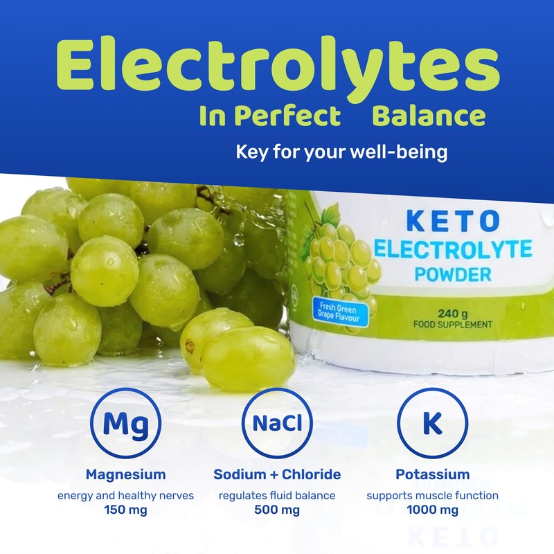 Ultra Lyte Keto Powder 240g – Fresh Green Grape Electrolyte