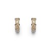 DUR Jewellery Creole Earrings Dream Beach Sand Rhodium-Plated 925 Silver