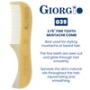 Giorgio Beard Combs Set - Handmade Ivory Beard Comb Kit