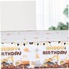 MERRYHAPY Home Decor Construction Plastic Tablecloth Stylish Practical for Parties
