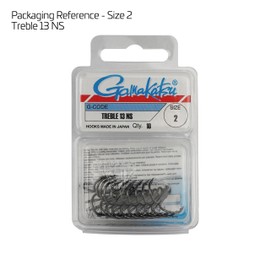 Gamakatsu Treble Treble 13, Size: 8, Colour: Black