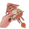 Alipis Wooden Wall Clock Classic Cuckoo Clock Silent Sweep for