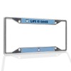 Fastasticdeals Metal Insert License Plate Frame Life is Good Smiling