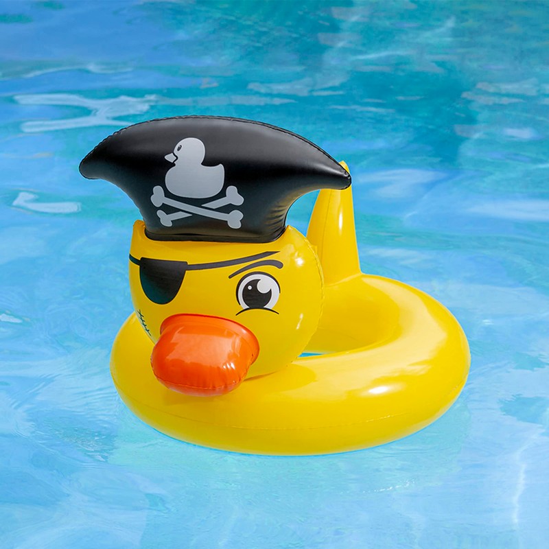 Poolmaster Swimming Pool Float Pirate Duck Tube, Multi Large