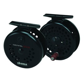 Okuma Sierra Diecast Aluminum Fly Reel, 7/8 WT. Black