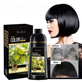 Britains Beauty 3-in-1 Hair Color Shampoo - Ammonia-Free, 6 Shades - Fast 15-Minute Application - Nourishes & Colors Hair 420ml (Red Grapes)