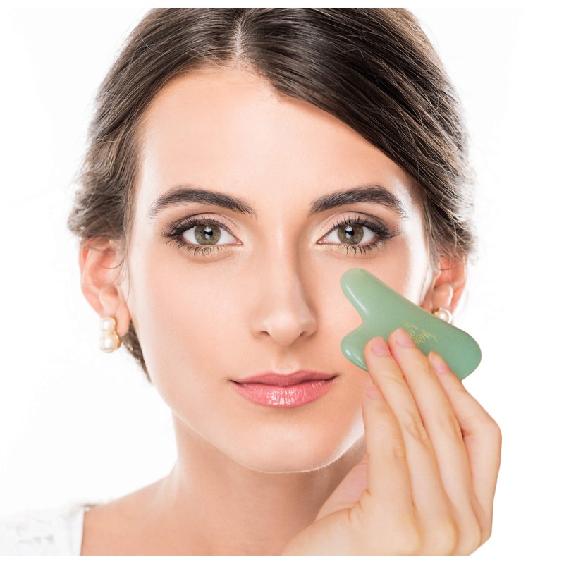 Casa Plate, Natural Stone Gua Sha Stiffness, Face Massager, Scatter