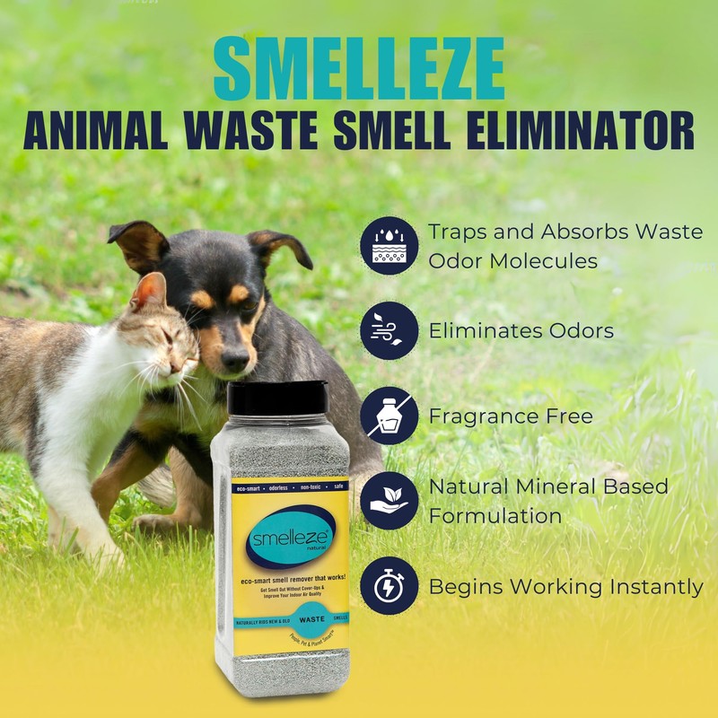 SMELLEZE Animal Waste & Manure Smell Removal Granules - Natural