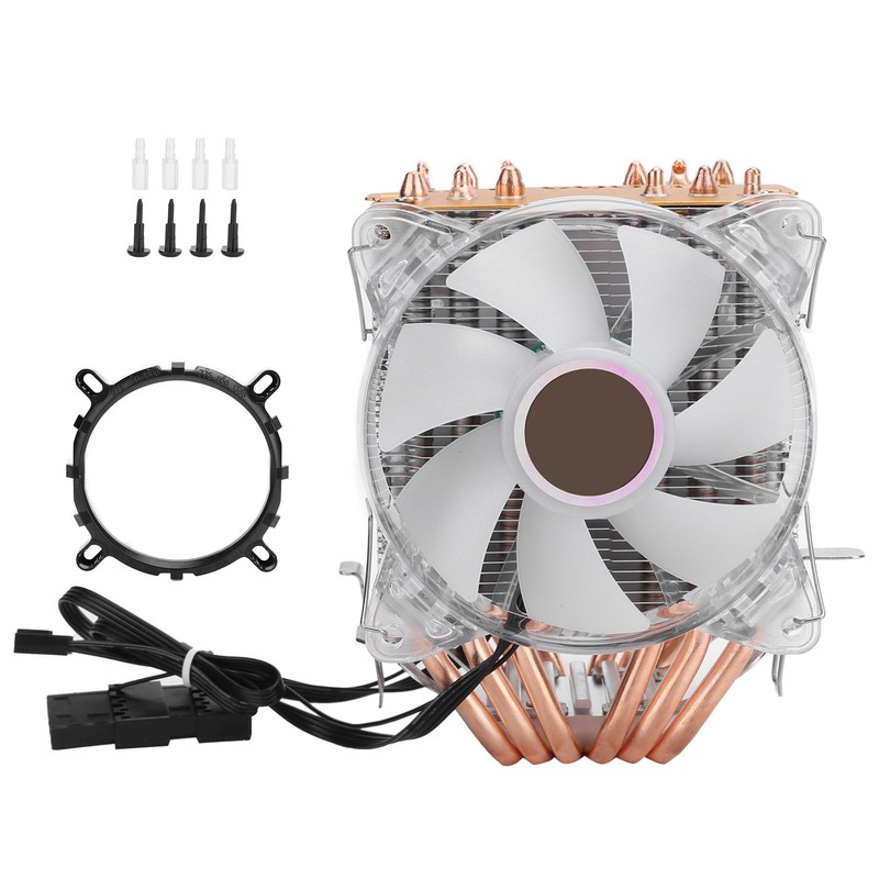 LANSHUO CPU Cooler Computer Supplies 4Pin for Intel LGA/775/1155/1156/1366 AMD/AM2/AM2+/AM3