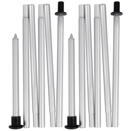 REDCAMP Replacement Tent Poles for Beach Canopy Accessories, 6.3ft-7.3ft Height Adjustable Aluminum Poles for Camping, Hiking, Backpacking and Outdoor Parties with Detachable Bottom Pole, 2Pack