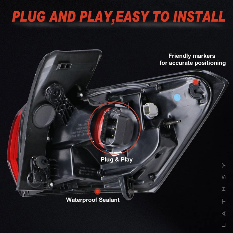 Lathsy Halogen Type Tail Light Outer Compatible with 2022 2023