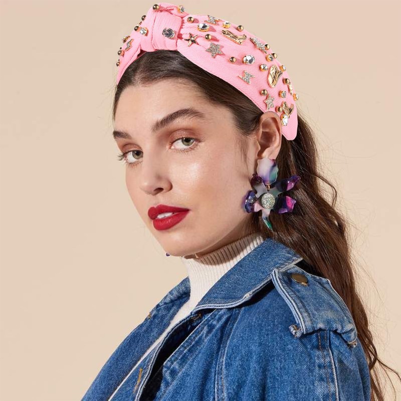 MOLOCH Western Headband for Women Cowgirl Boot Hat Star Hairband