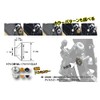 POSH 990806-04 Motorcycle Supplies, Sarabolt, Inner Diameter Conversion Aluminum Color