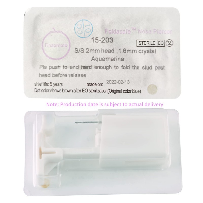 Firstomato 1PC Disposable Nose Piercing Gun Self Nose Piercing Kit