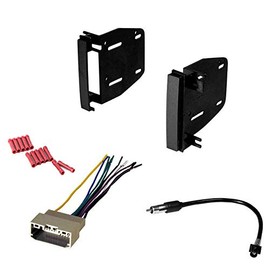 CACHÉ KIT21 Bundle with Car Stereo Installation Kit for Mitsubishi 2008 – 2009 Raider – in Dash Mounting Kit, Harness, Antenna Adapter for Double Din Radio Receivers (4 Item)