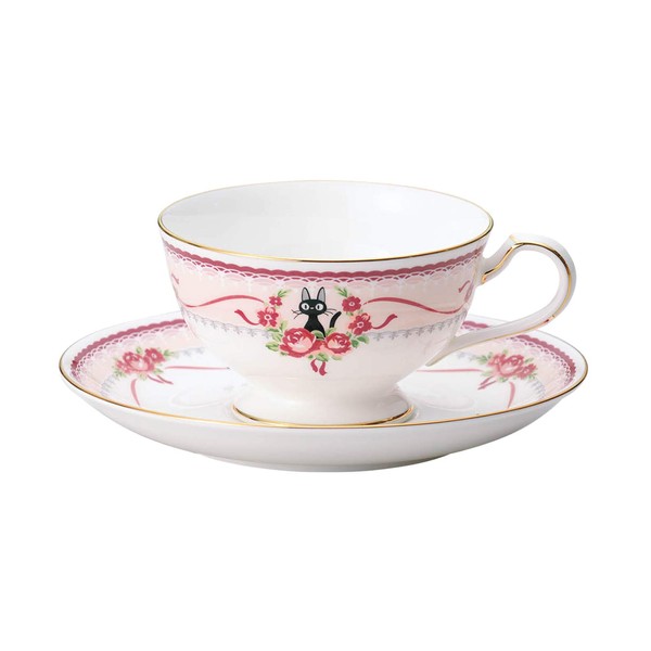 Noritake Majo Kiki's delivery Service Tea Coffee Cup Plate (Pink) MJ97221/H-612L