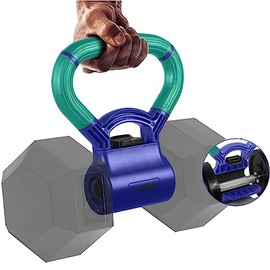 Yes4All Pesa Rusa de Hierro Fundido sólido - Entrenamiento de Cuerpo Completo y Fuerza - Juego de Kettlebells Ajustables de 10 a 40 Libras