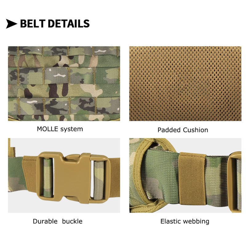 YAKEDA Tactical Battle Belt:Airsoft Belt Accessories Duty Belts Law Enforcement