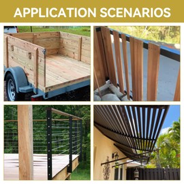 300Pcs #14 x 2-3/4" Trailer Deck Screws - T30 Torx Self-Tapping Wood to Metal Screws with Reamer Tip | Heavy-Duty Fasteners for Trailers,Truck Beds & Metal Framing