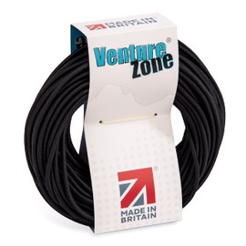 Premium Black Shock Cord 3mm Diameter – 1, 2, 5, 10 & 25 Metre Lengths (Bungee Cord) – Made in UK (3mm Shock Cord, 1 Metre)