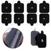 SensaMed - 16 Electrodos Pads Almohadillas Parches 5x5 Broche 3.5mm