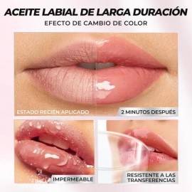 4d Hialurónico Hidratante Acabado Gloss Lip Oil Dreamy Rose