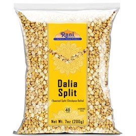 Rani Daliya Split (Roasted Split Chickpeas Dalia) 7oz (200g) ~ All Natural | Vegan | Indian Origin