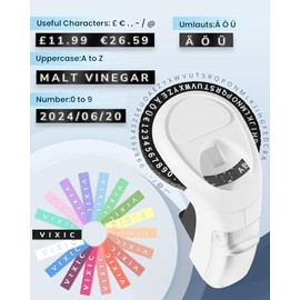 Vixic Embossing Label Maker Machine, Vintage Embossed Label Maker, Portable 3D Retro Embosser Label Maker with 5 Tapes 3/8"(9mm), Inkless Embosser Handheld Printer for Home, Office and Child DIY-Black