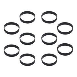 Hoerev Leere Silikon Charity Armbänder Gummi Sport Armband,10 Stück,Schwarz,Umfang von 202mm Medium