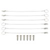 sourcing map Lanyard Cable Safety Tether Wire 12 Inch 316