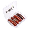 BEADIA - abalorio de piedra roja curvadas naturales de 36