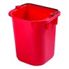 Rubbermaid Commercial Products 1857375 cubeta de limpieza resistente, 5 cuartos, color rojo