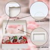 JCXGRVC 100PCS 8x5x2 Inch Chocolate Covered Strawberries Boxes Bakery Boxes
