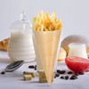 Homoyoyo 50PCS Disposable Wood Cones,5.1Inch Charcuterie Cones Holder Party Accessories