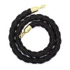 VIP Crowd Control Stanchion Black Braided Rope with 1.5" Diameter,