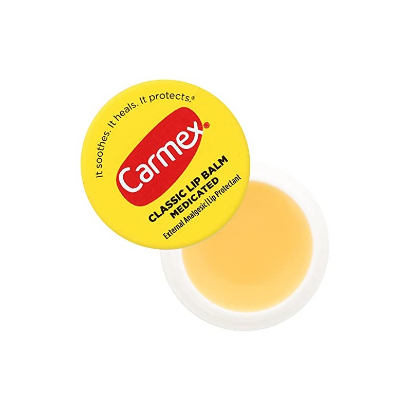 Carmex Bálsamo labial clásico medicado, 0.25 oz (paquete de 5)
