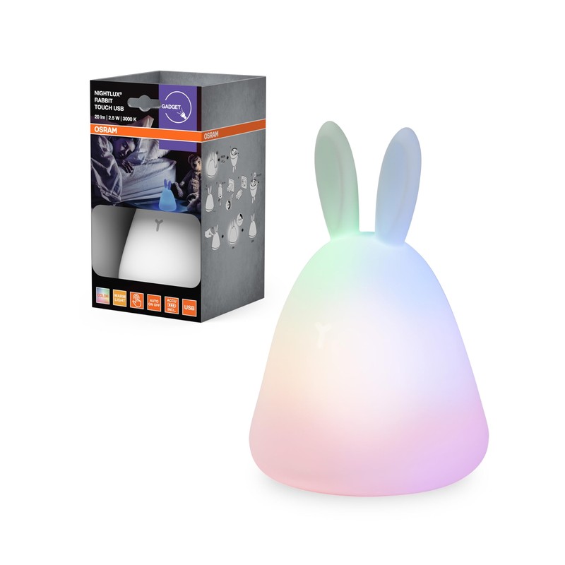 OSRAM NIGHTLUX TOUCH Luce notturna a forma di coniglio con