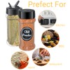 suituts 3 oz 24 Pack Clear Plastic Spice jars With
